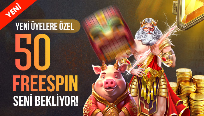 Yeni üyelere 50 fresspin
